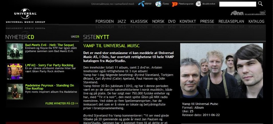 Faksimilie Universal Music